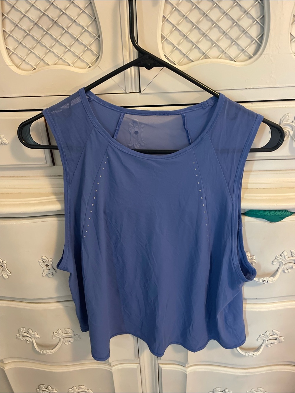 Lululemon Women's Blue/Purple Active Muscle Tank Top